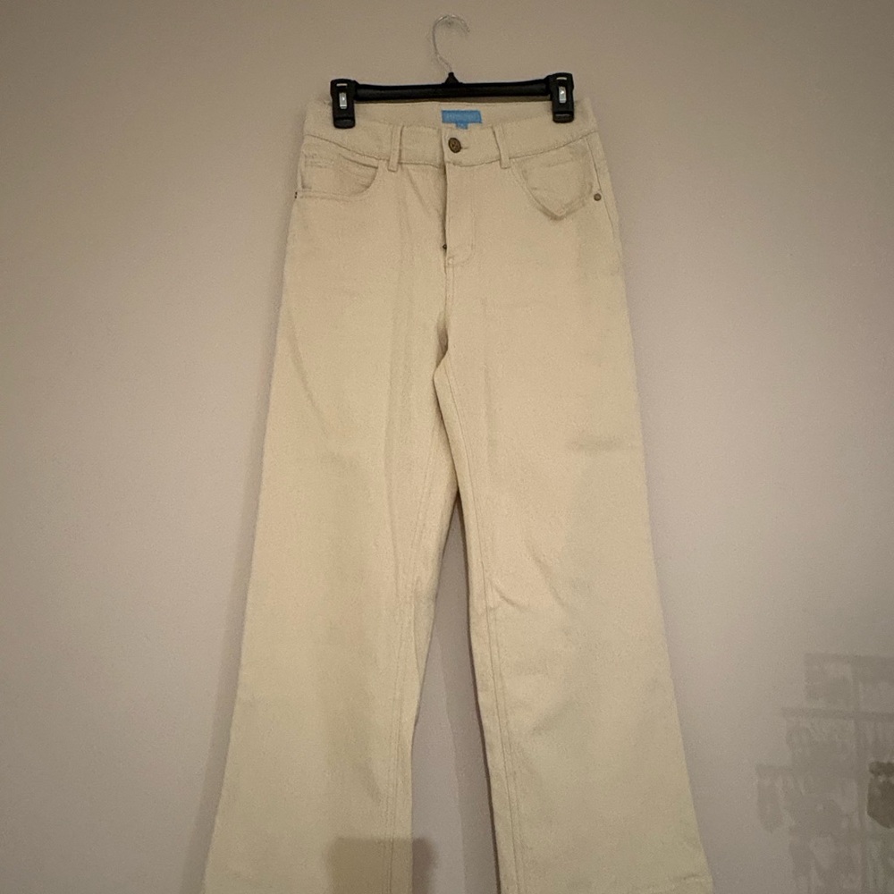 NWOT Draper James Cream Flare Jeans
